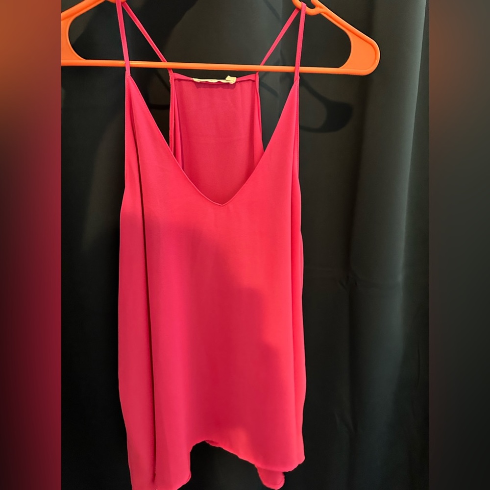 Pink lush tank top